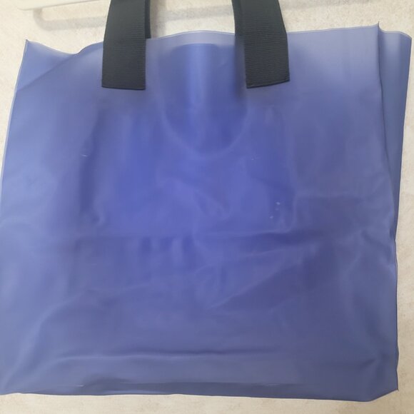 VW Blue Tote Bag Volkswagen Heavy Reusable Plastic Tote - Picture 6 of 15